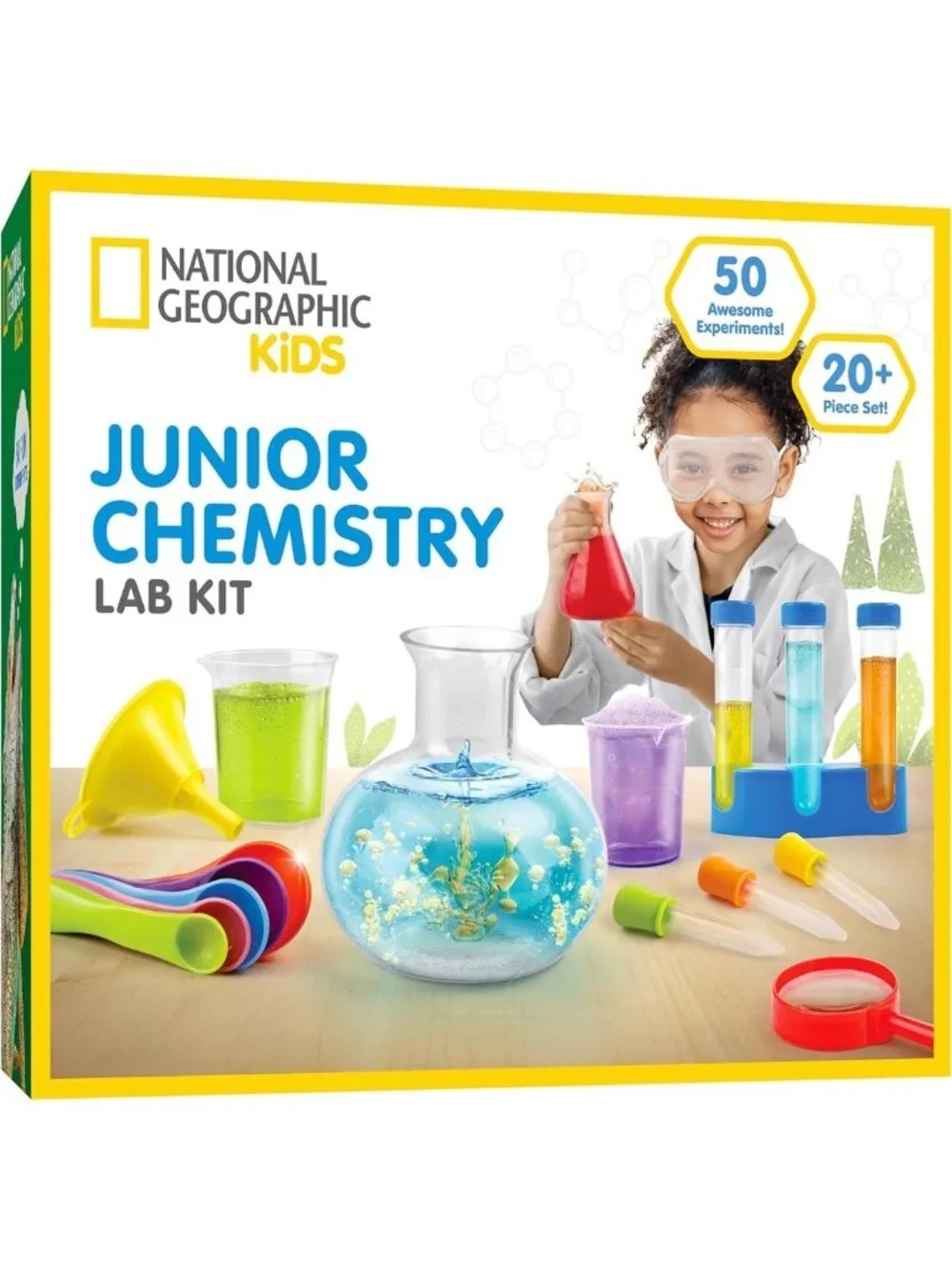 Complete Chemistry Lab Kit for Kids - 50 Science Experiments & 20+ Tools, Ages